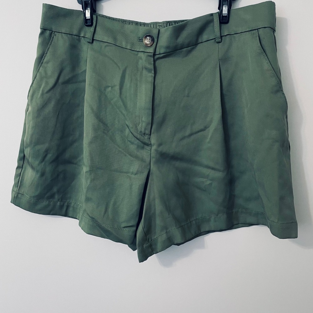 Women's Olive Green Casual Shorts